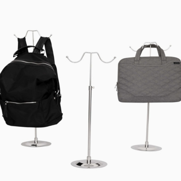 New! Adjustable Stainless Steel Double Hook Handbag Display Stand! - Picture 8 of 10